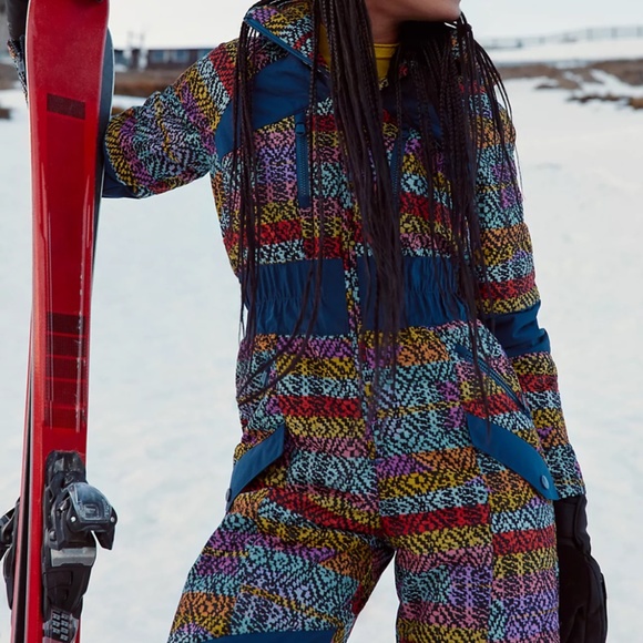 Free People Movement All Prepped Jacquard Ski Suit-A704